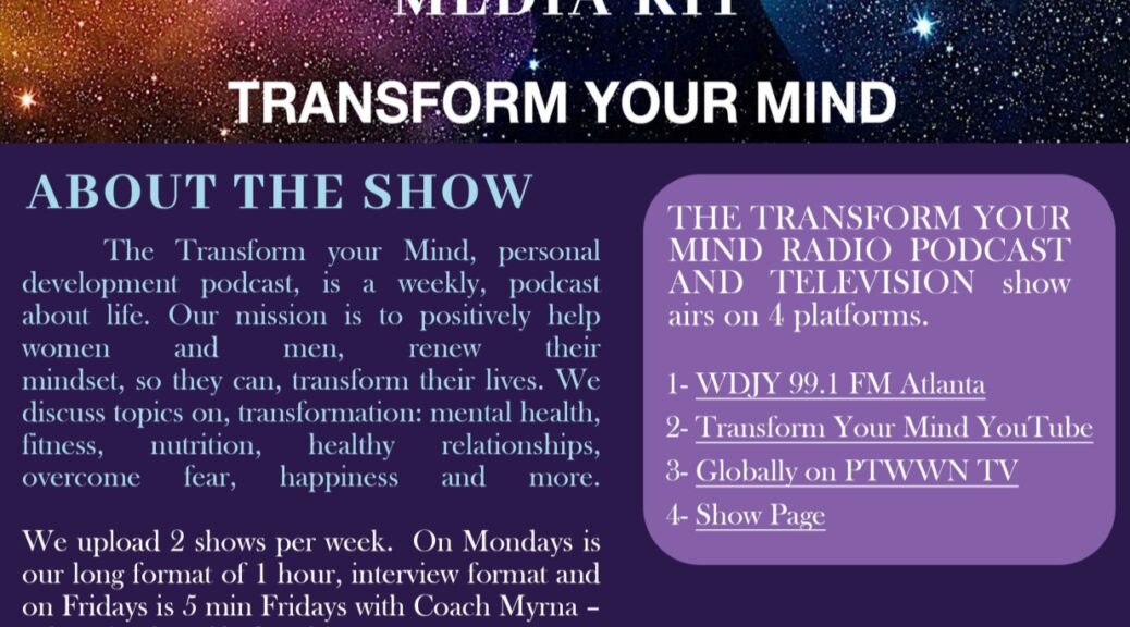 transform your mind podcast media kit
