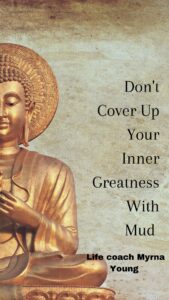 golden buddha let your inner radiance shine through