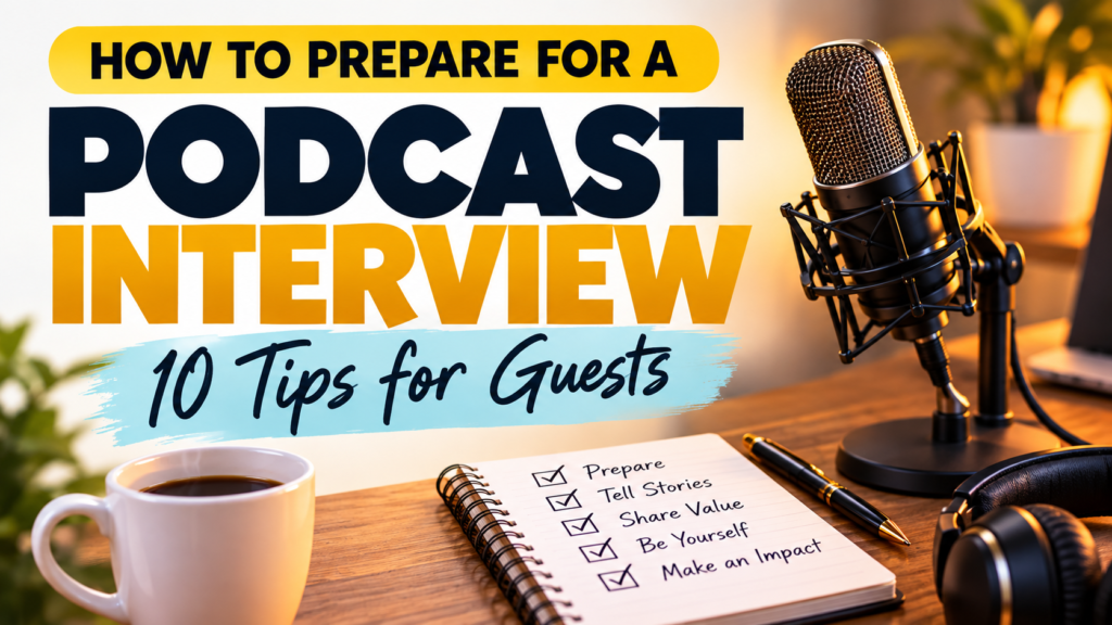 how to prepare for a podcast interview 10 tips